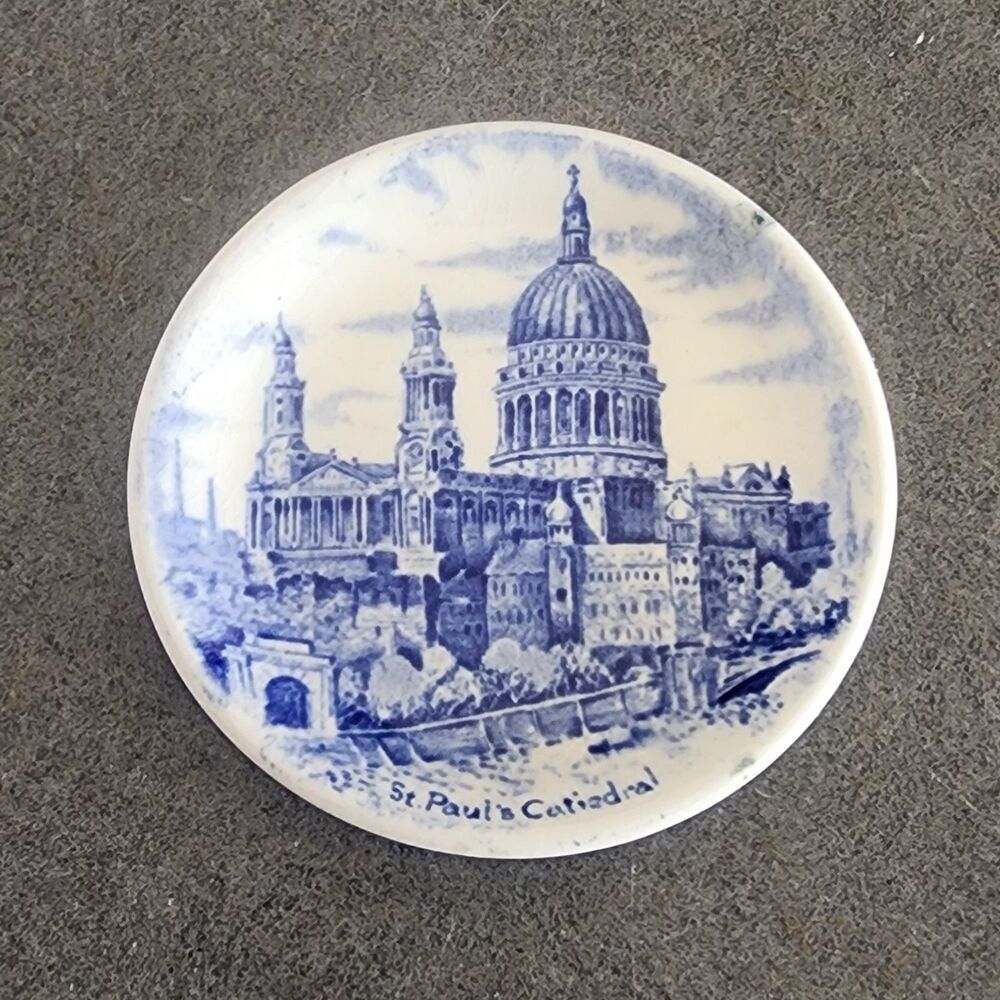 Vintage Swinnertons Romance of Britain St Pauls Cathedral Butter Pat Coaster